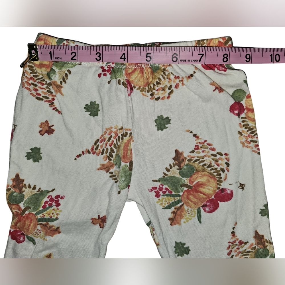 Burt's Bees Kids Boy Girl Thanksgiving Celebration Organic 2pc PJ Set Sz 3T - Picture 10 of 16
